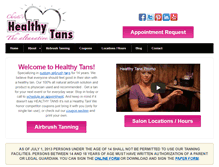 Tablet Screenshot of healthytans.net